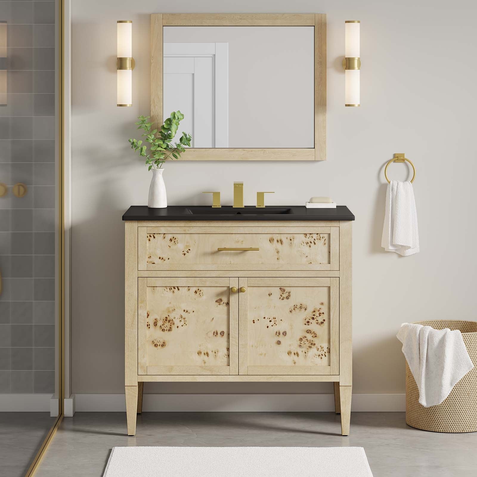 Elysian 36&quot; Wood Bathroom Vanity By HouseBean