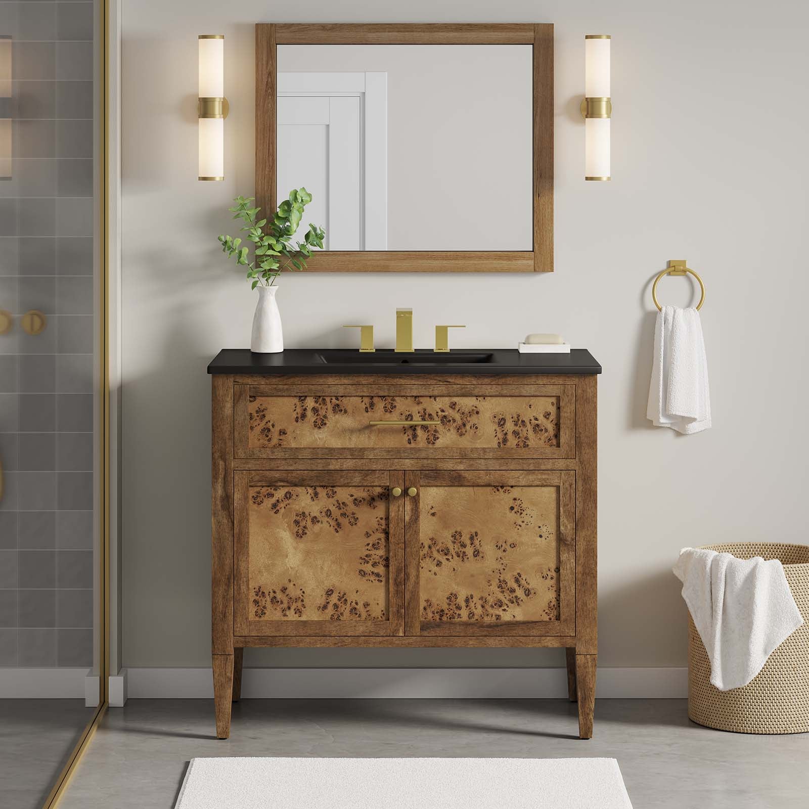 Elysian 36&quot; Wood Bathroom Vanity By HouseBean