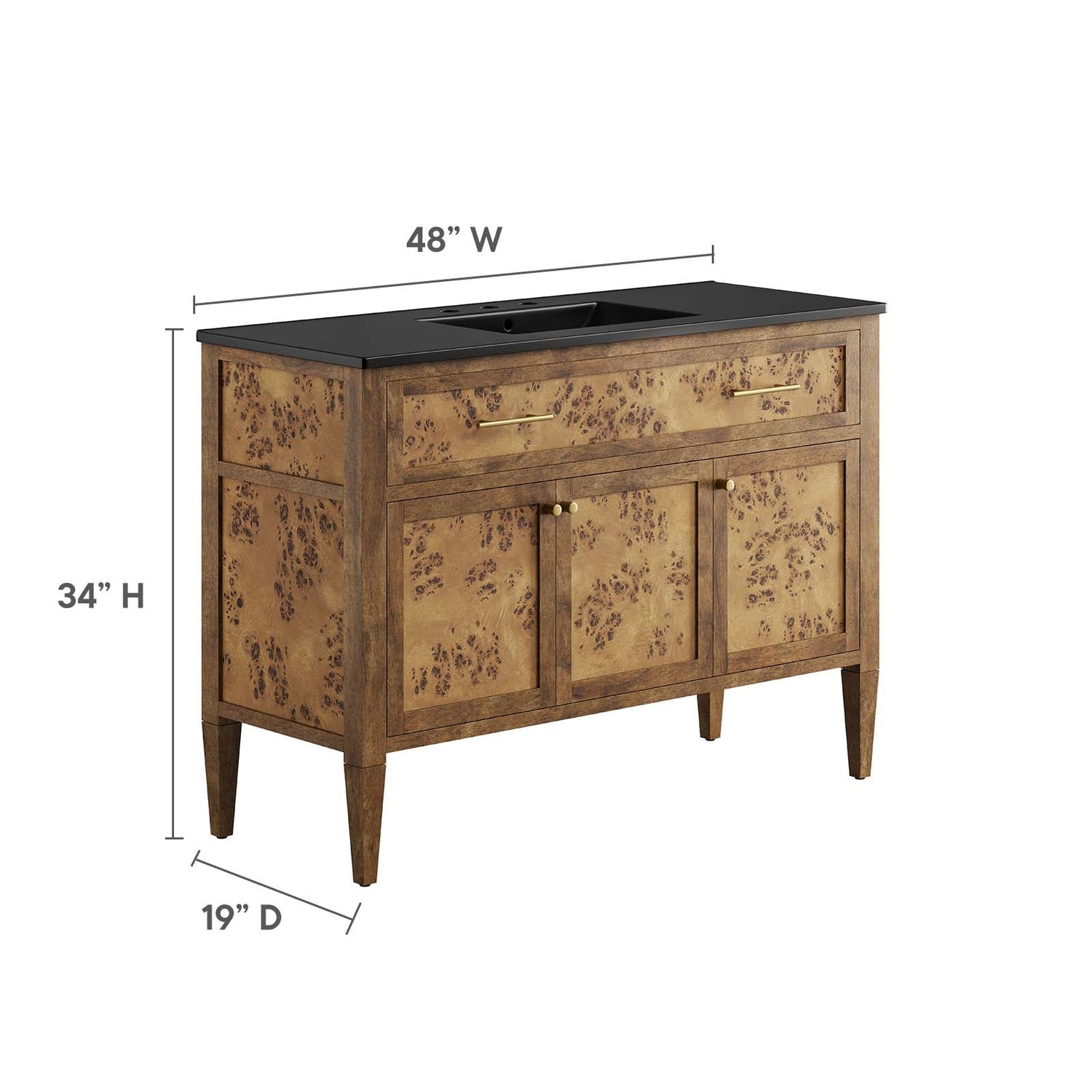 Elysian 48&quot; Single Sink Bathroom Vanity By HouseBean