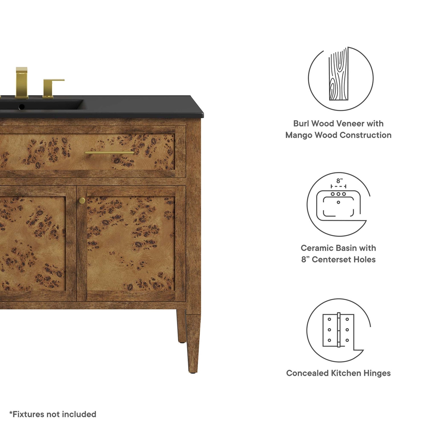 Elysian Bathroom Cabinet Basin Not Included by Modway