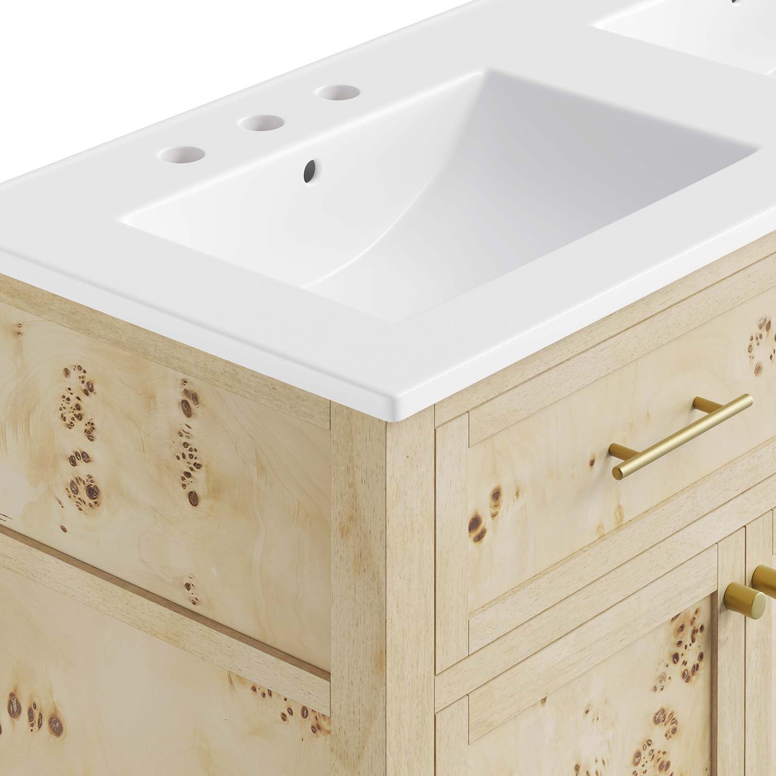 Elysian 48&quot; Wood Double Sink Bathroom Vanity By HouseBean