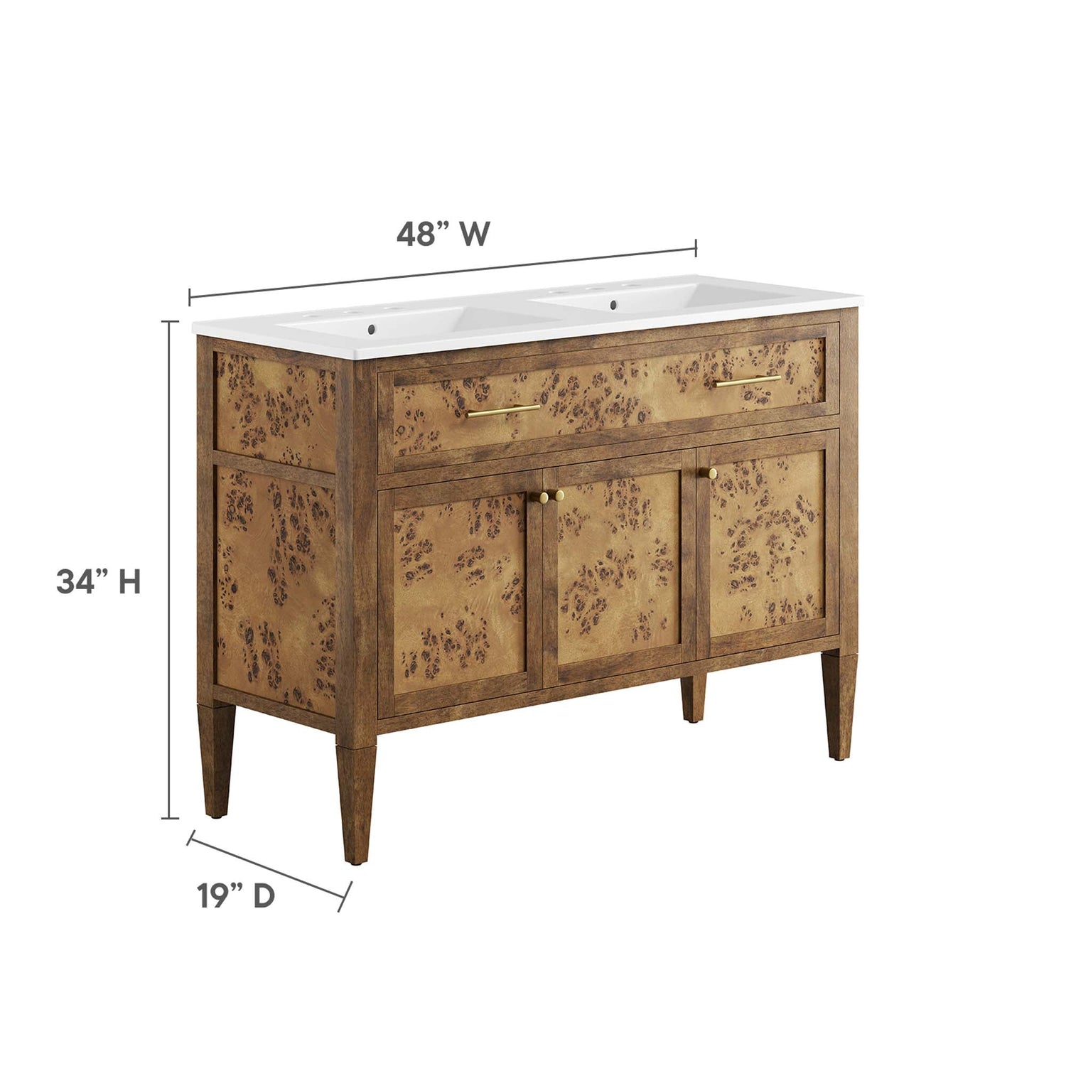 Elysian Bathroom Cabinet Basin Not Included by Modway