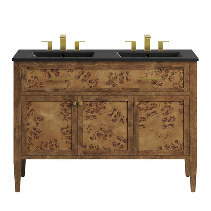 Elysian 48&quot; Wood Double Sink Bathroom Vanity By HouseBean