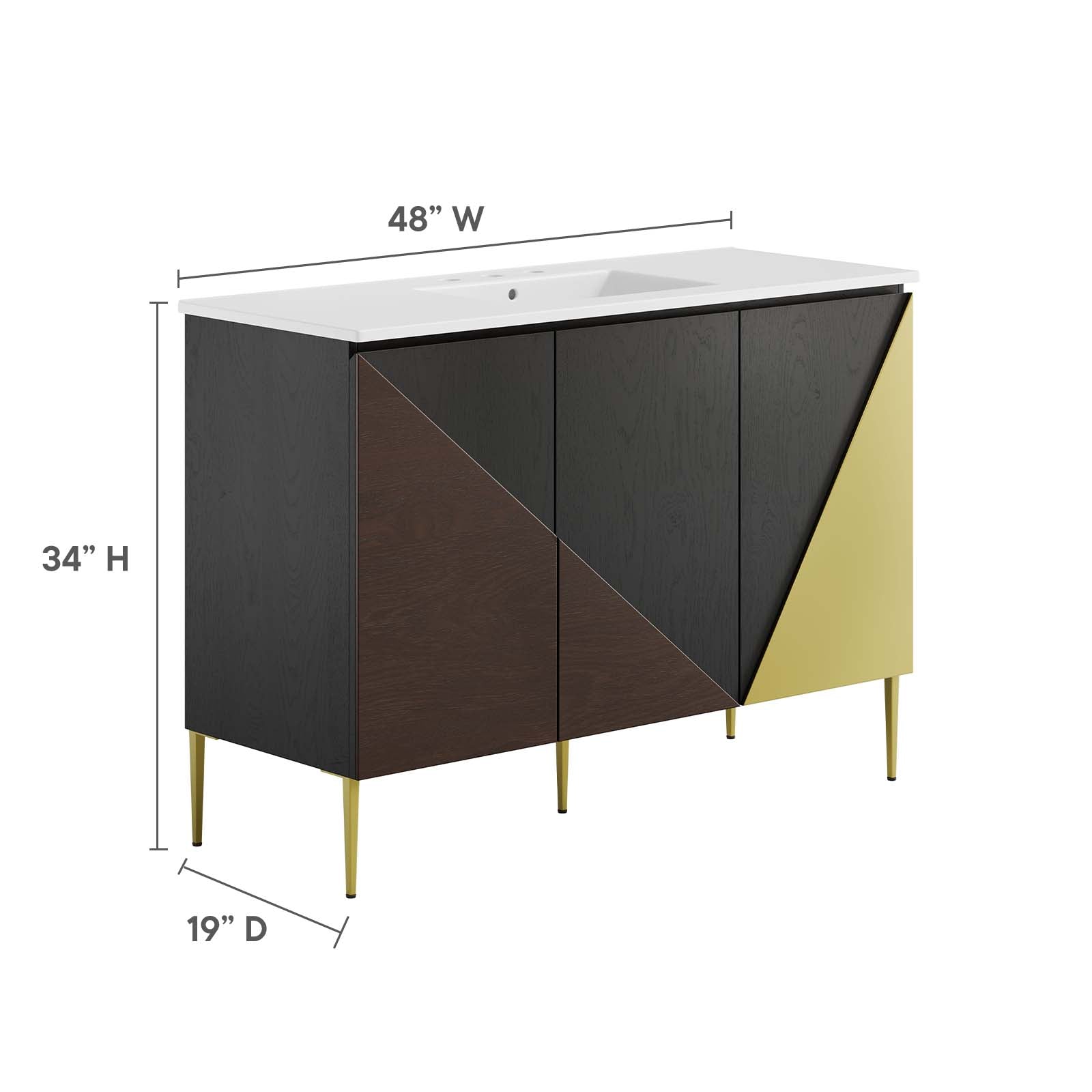 Alchemist 48&quot; Single Sink Bathroom Vanity By HouseBean