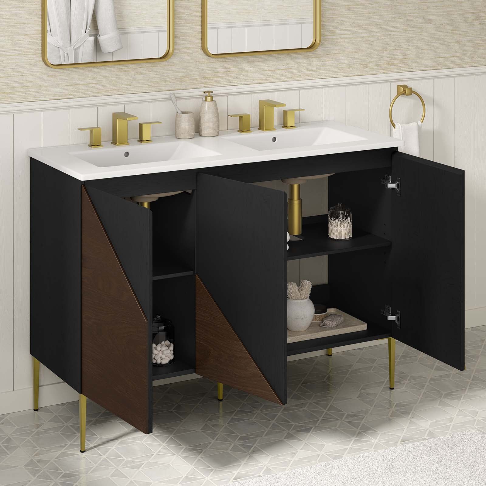 Alchemist 48&quot; Double Sink Bathroom Vanity By HouseBean