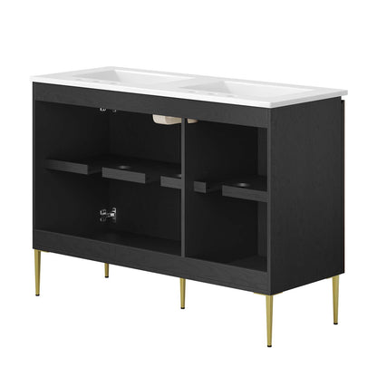 Alchemist 48&quot; Double Sink Bathroom Vanity By HouseBean