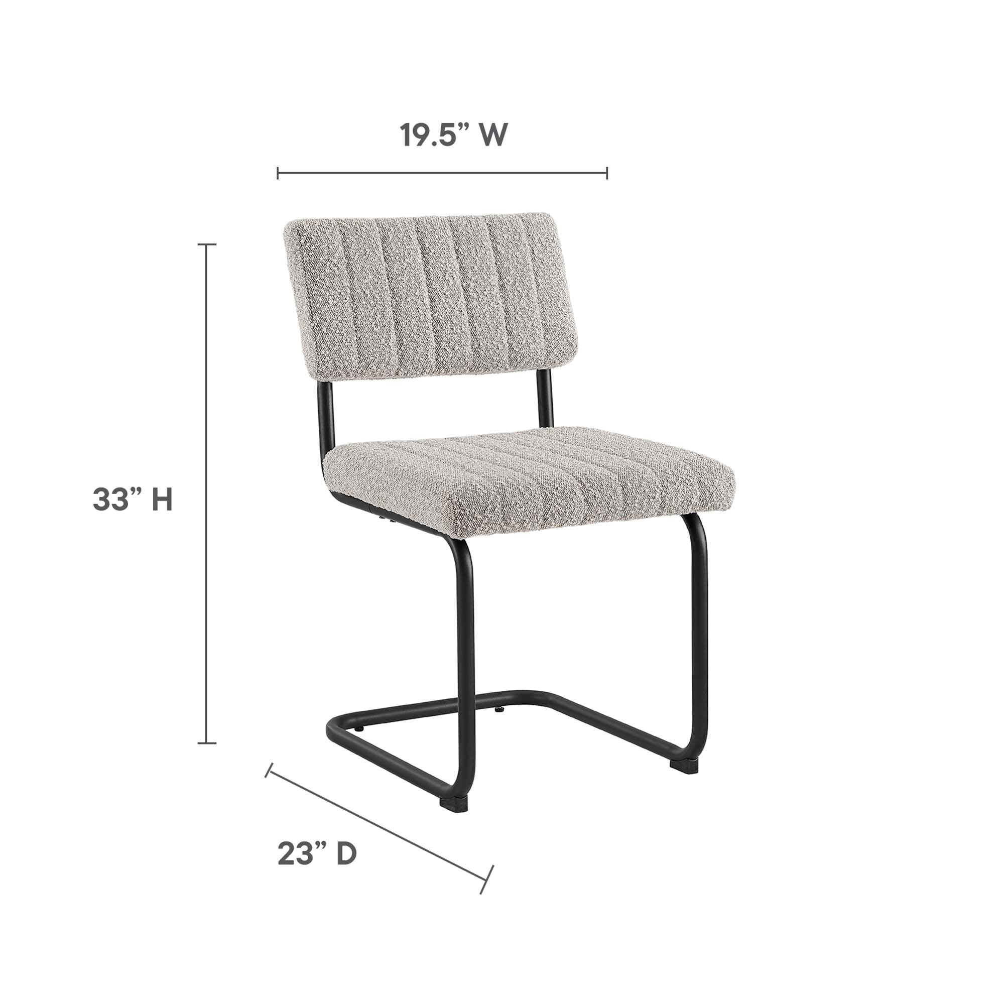Parity Boucle Dining Side Chairs - Set of 2 by Modway