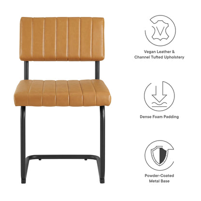 Parity Vegan Leather Dining Side Chairs - Set of 2 by Modway
