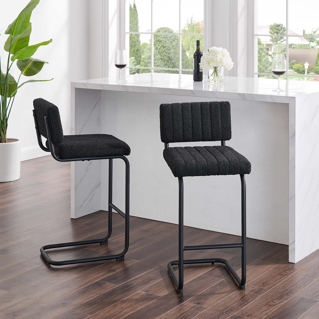 Parity Boucle Counter Stools - Set of 2 by Modway
