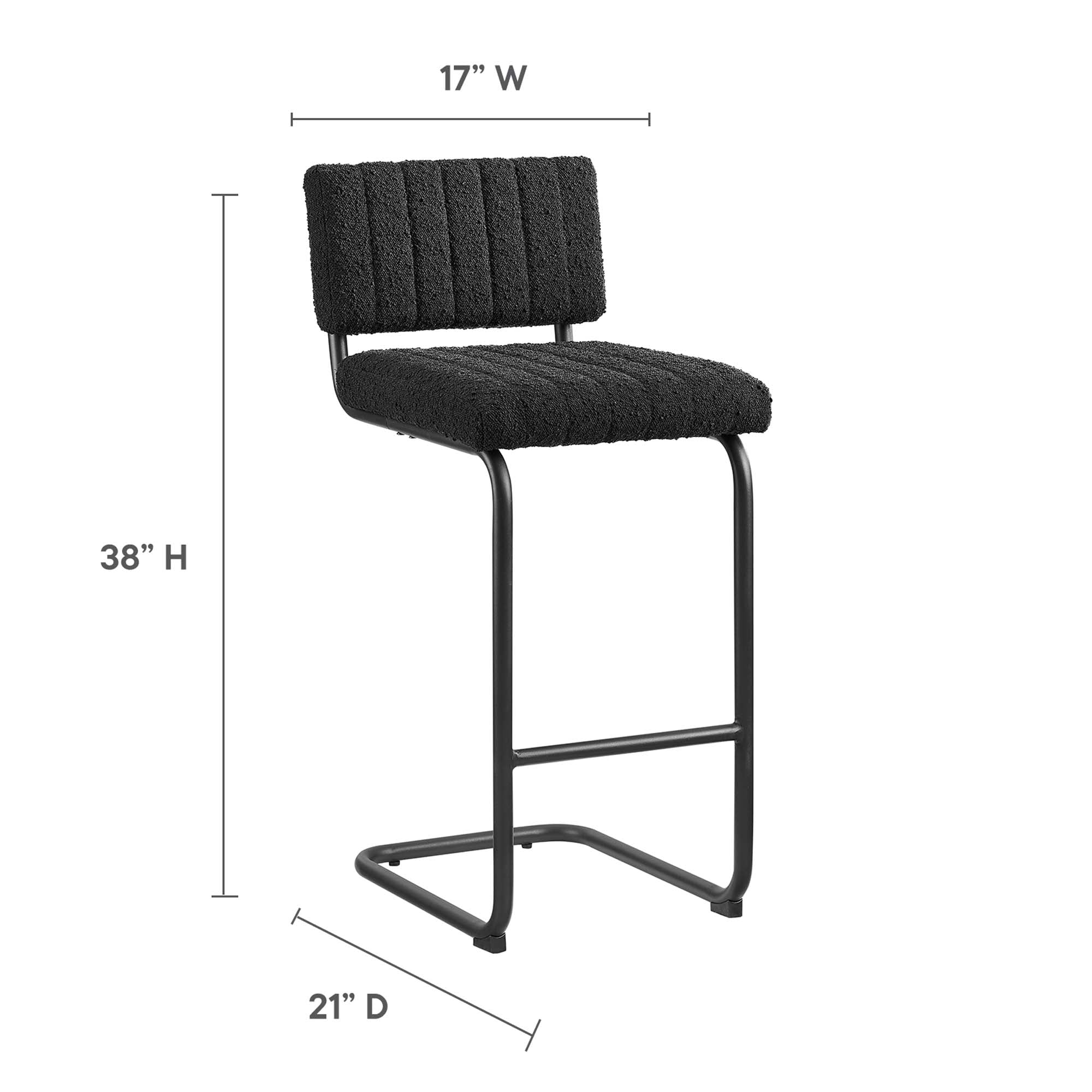 Parity Boucle Counter Stools - Set of 2 by Modway