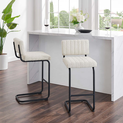 Parity Boucle Counter Stools - Set of 2 by Modway