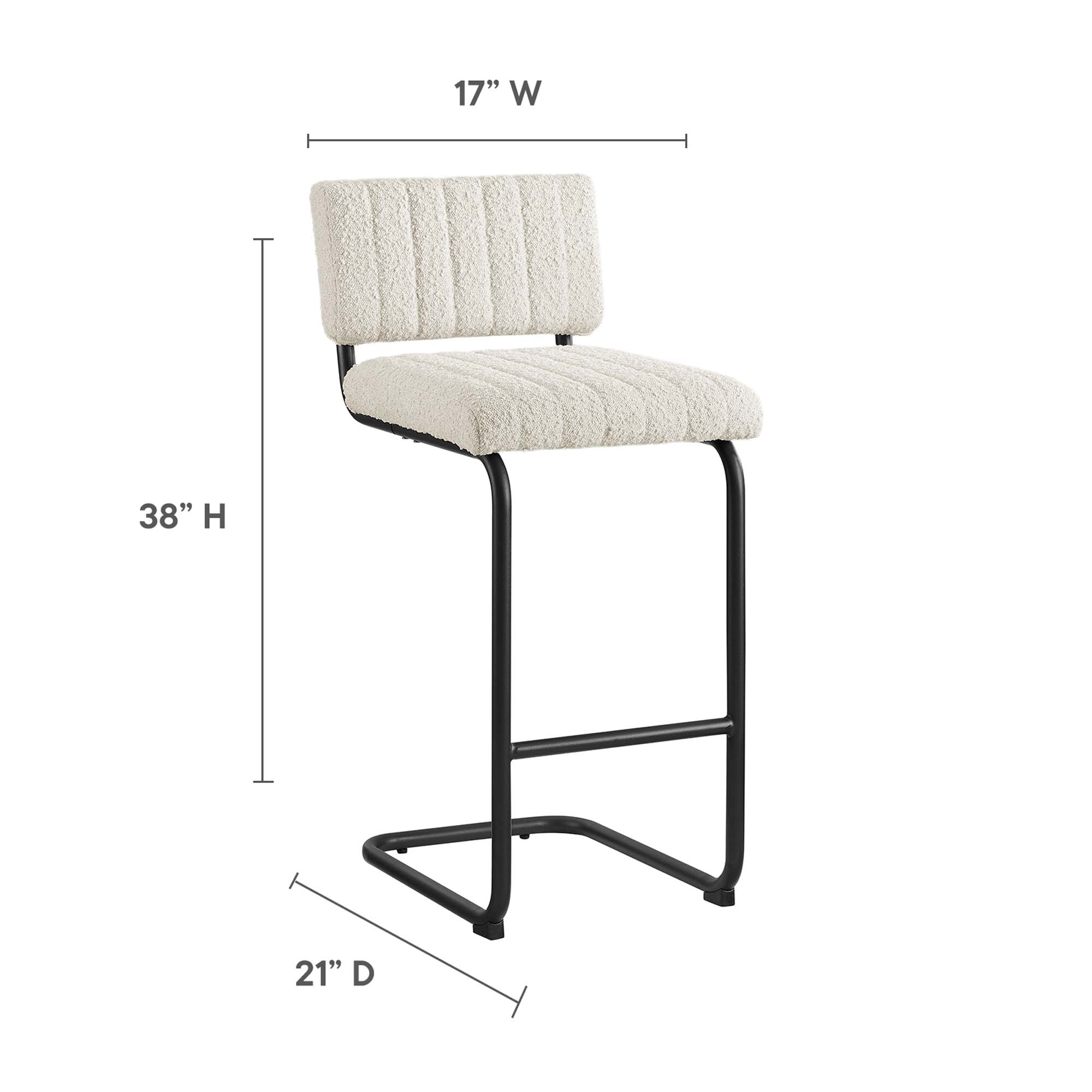 Parity Boucle Counter Stools - Set of 2 by Modway