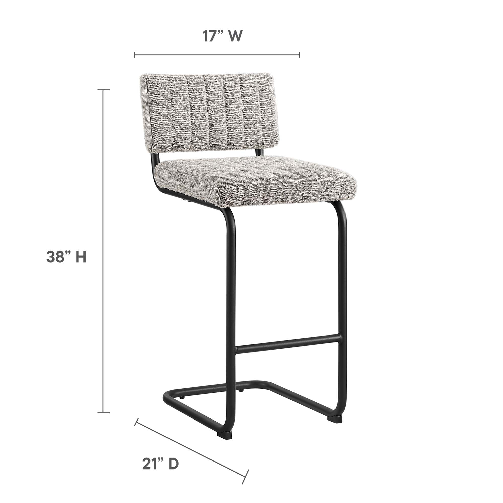Parity Boucle Counter Stools - Set of 2 by Modway