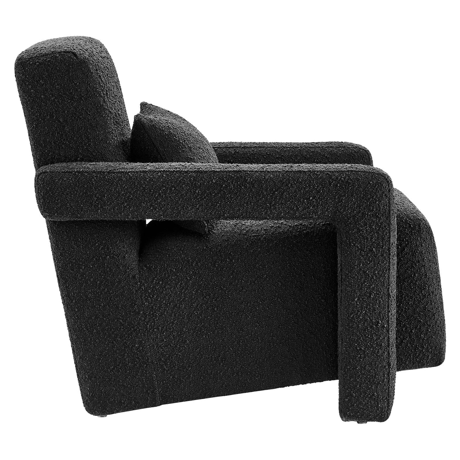 Mirage Boucle Upholstered Armchair By HouseBean