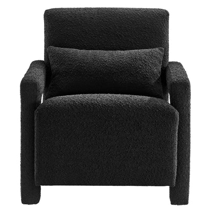 Mirage Boucle Upholstered Armchair By HouseBean