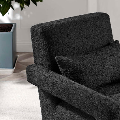 Mirage Boucle Upholstered Armchair By HouseBean