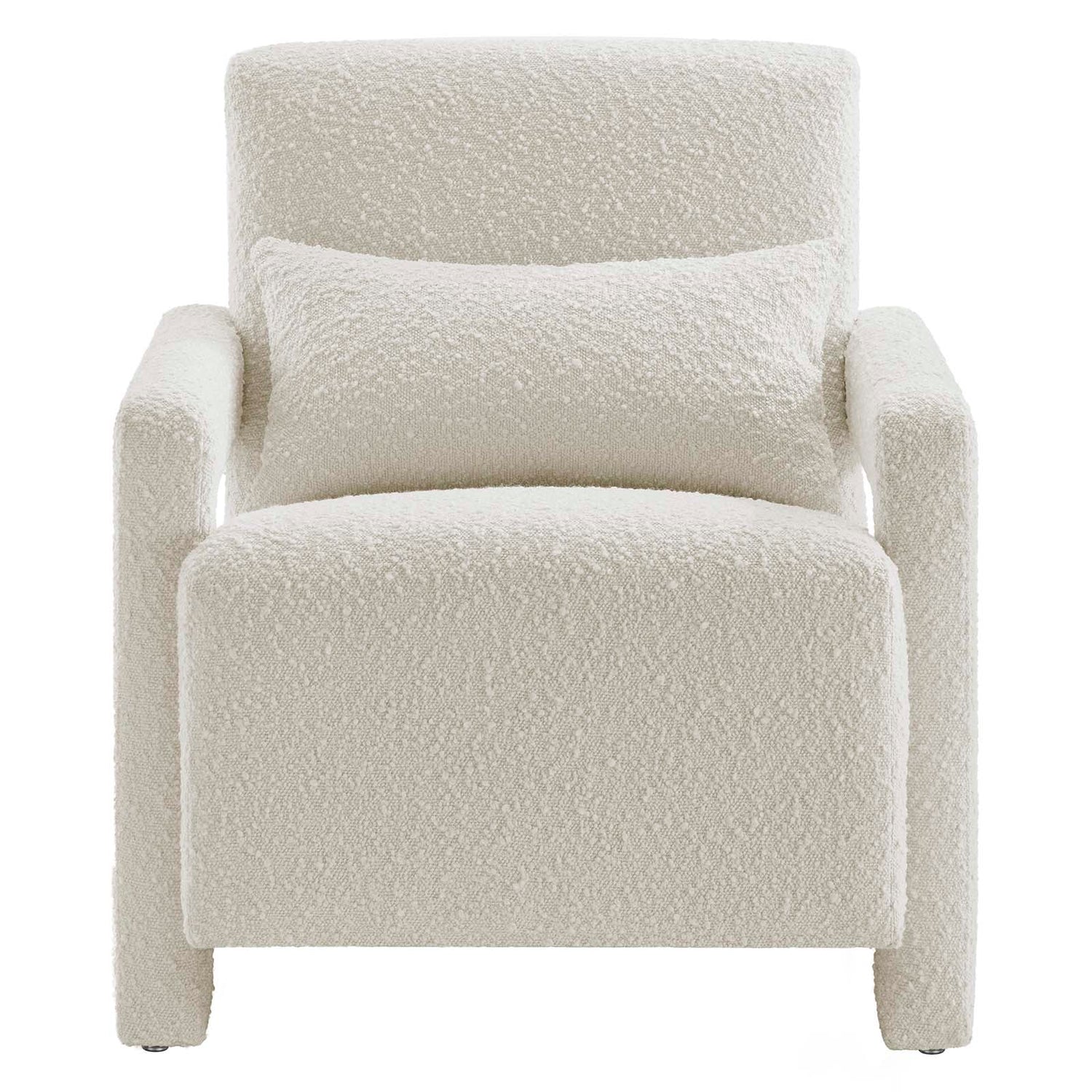 Mirage Boucle Upholstered Armchair By HouseBean