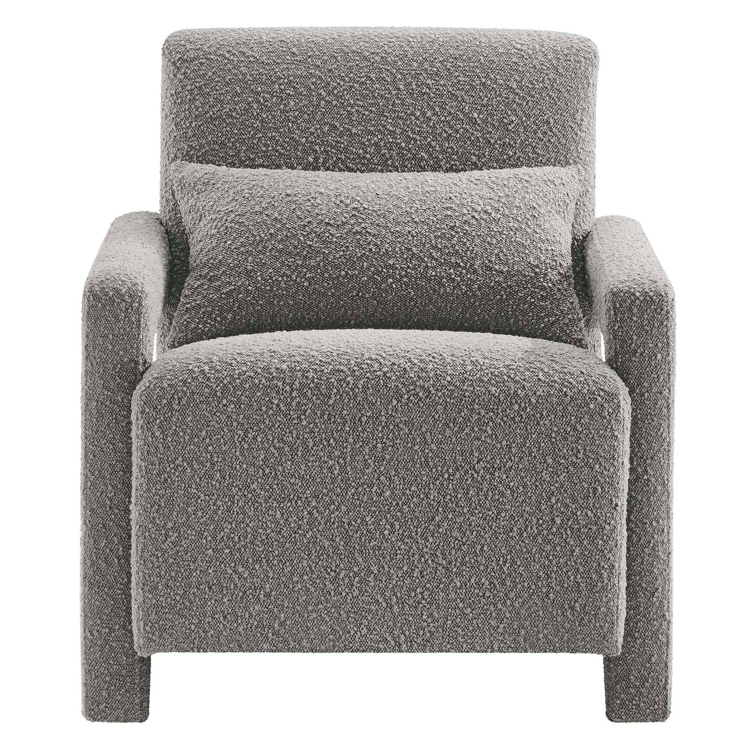 Mirage Boucle Upholstered Armchair By HouseBean