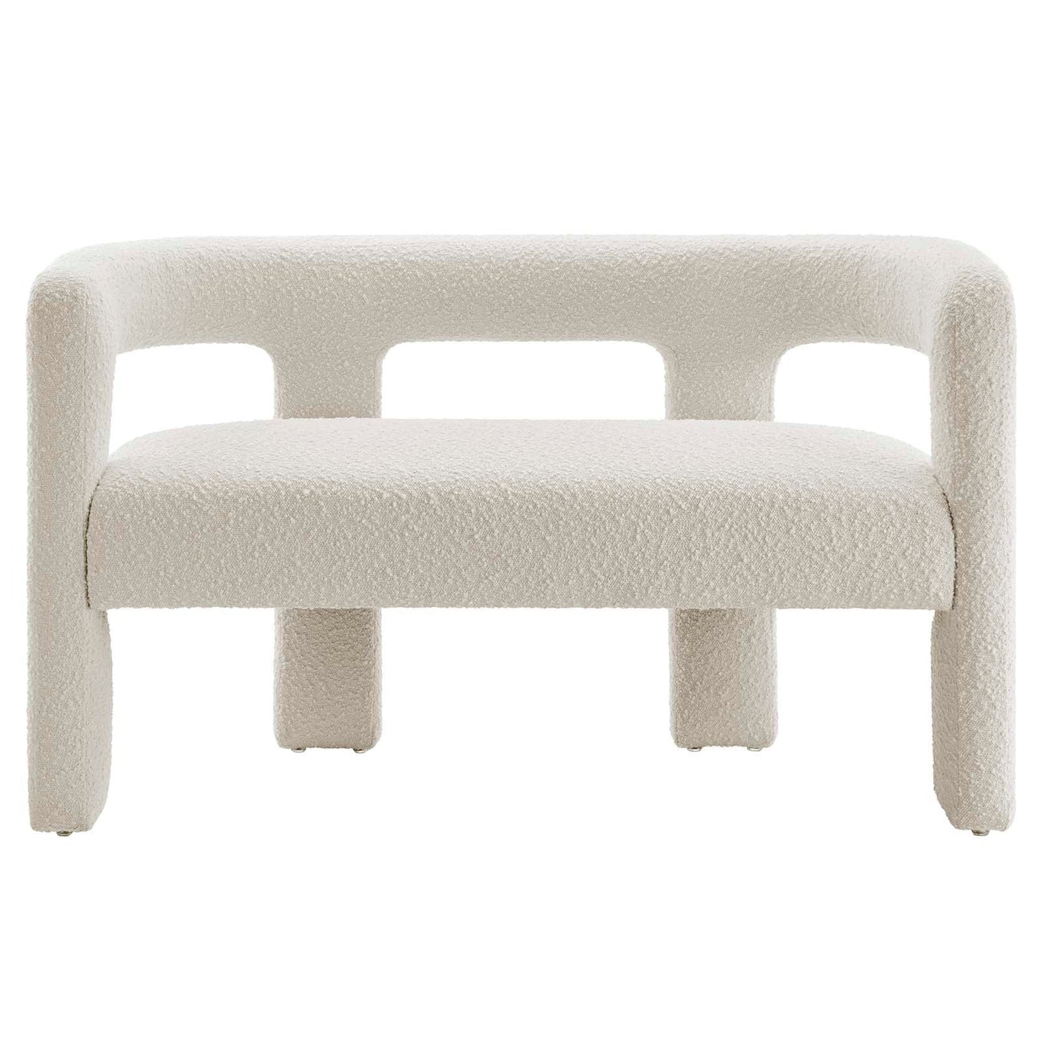 Kayla Boucle Upholstered Loveseat By HouseBean