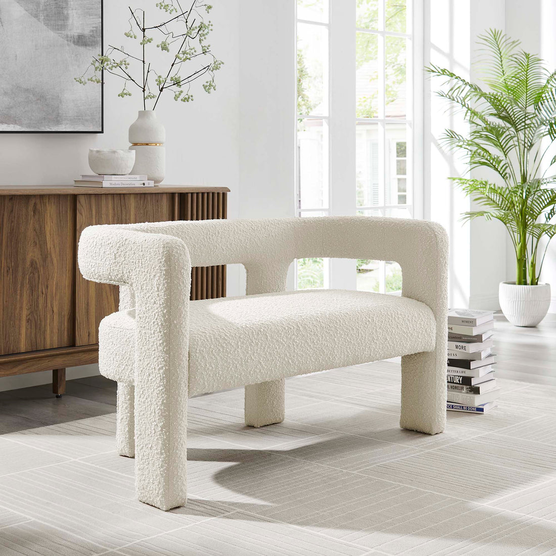 Kayla Boucle Upholstered Loveseat by Modway