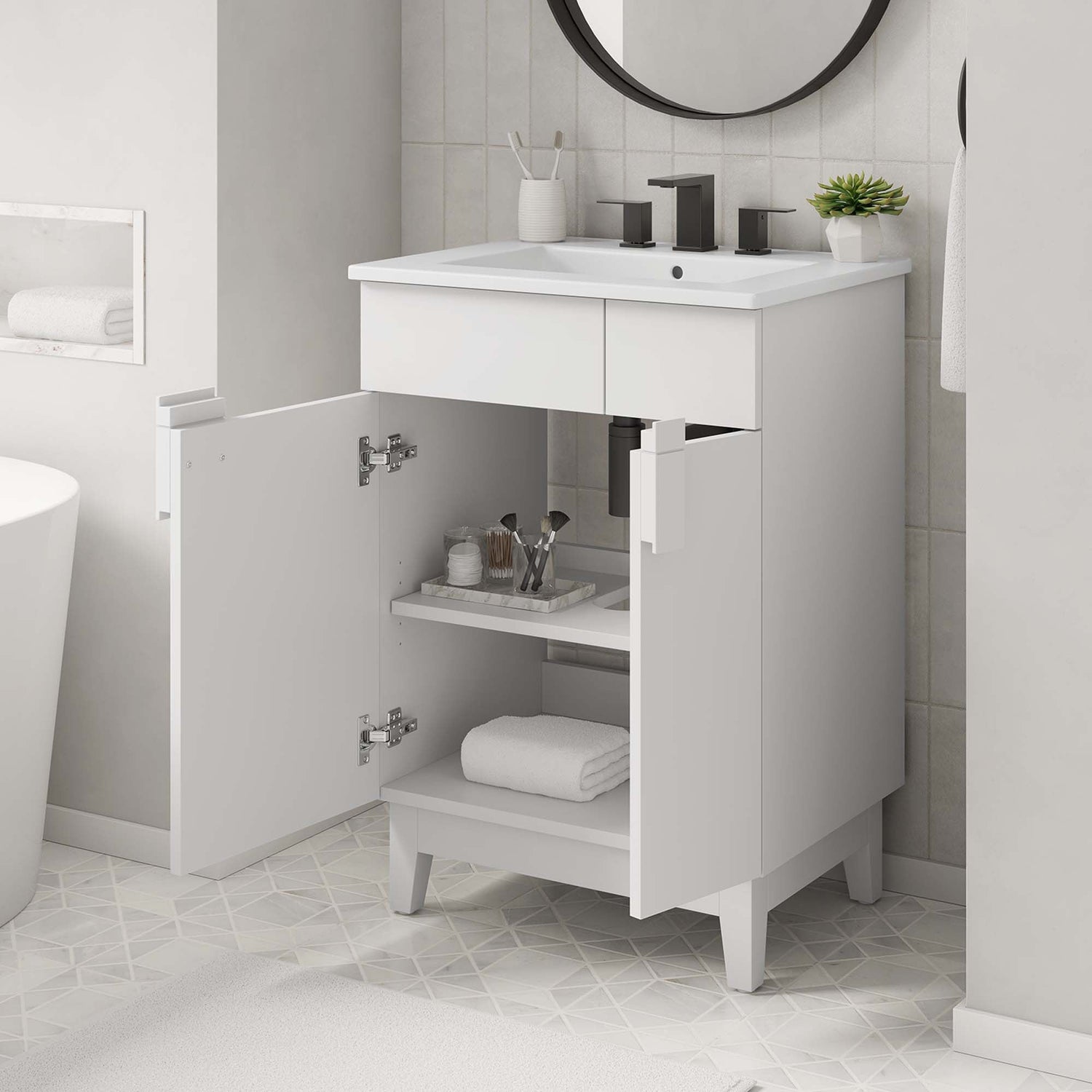 Miles Bathroom Vanity Basin Included By HouseBean