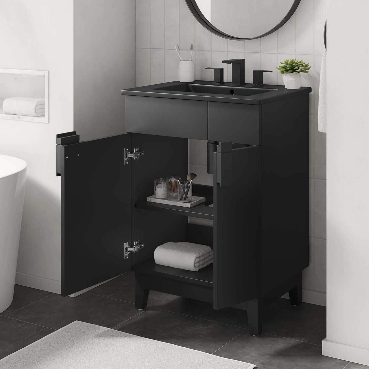 Miles Bathroom Vanity Basin Included by Modway