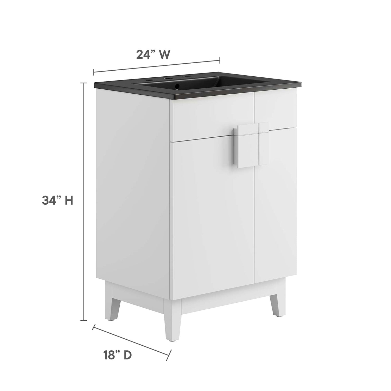Miles Bathroom Vanity Basin Included by Modway