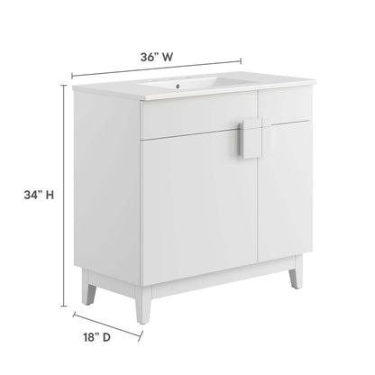 Miles Bathroom Vanity Basin Included by Modway