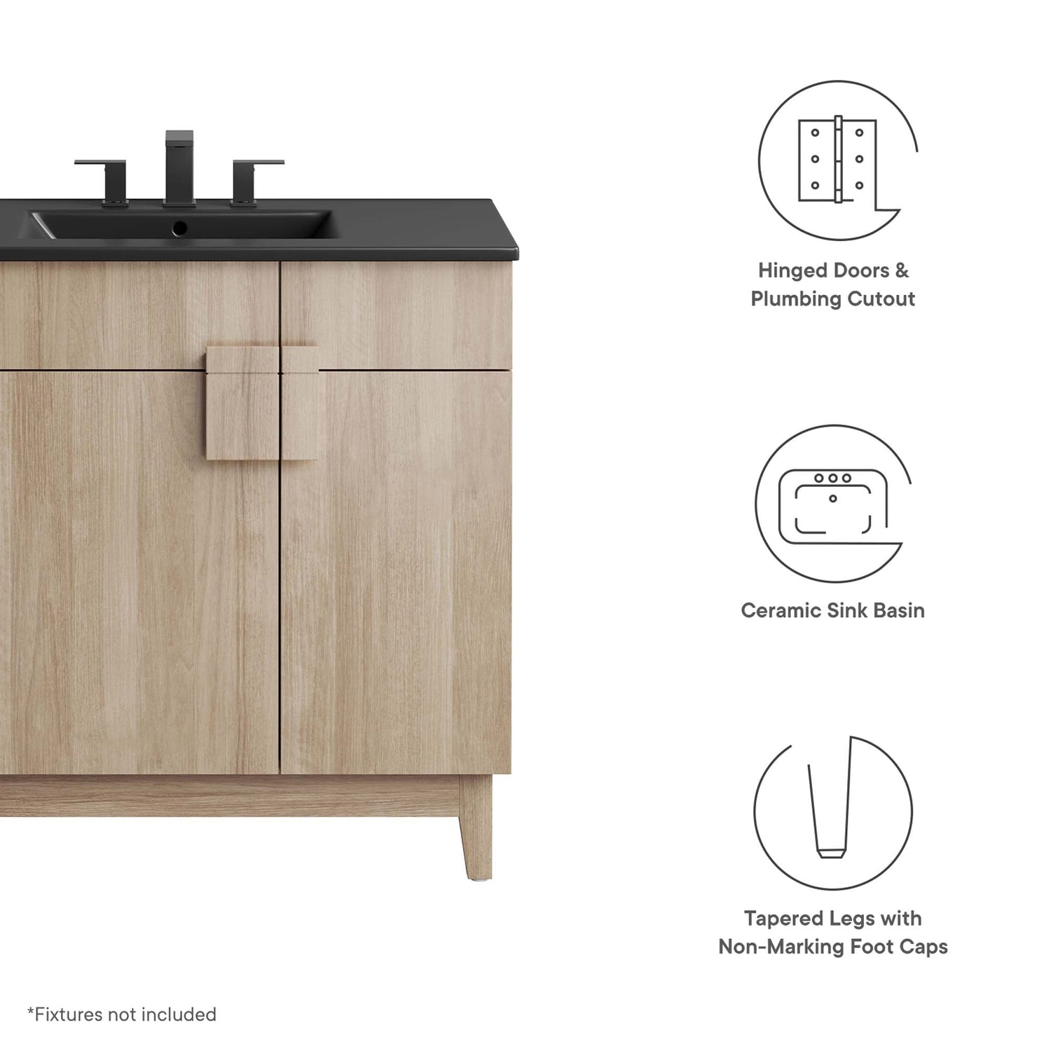 Miles Bathroom Vanity Basin Included by Modway