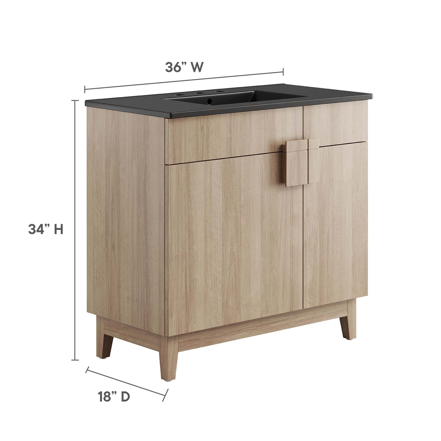 Miles Bathroom Vanity Basin Included by Modway