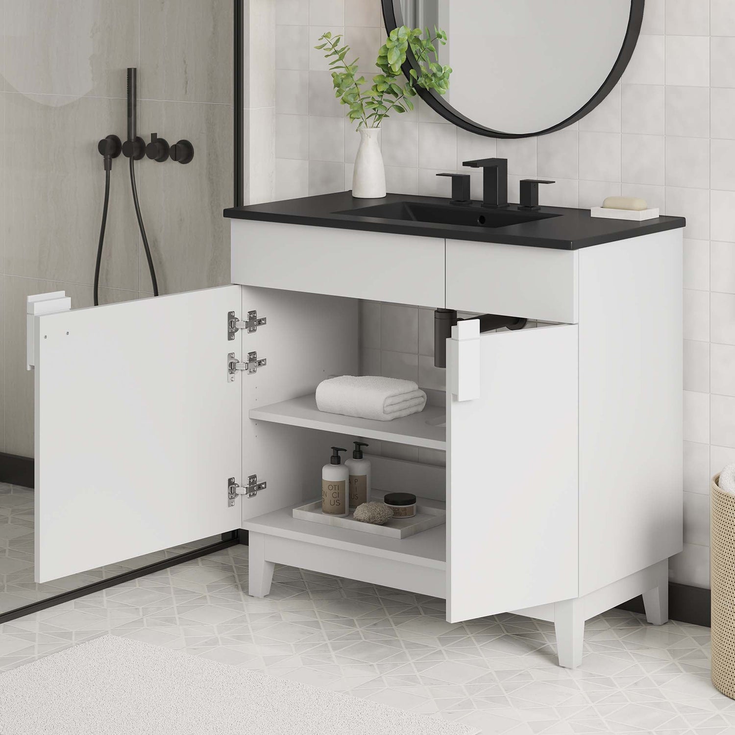 Miles Bathroom Vanity Basin Included by Modway