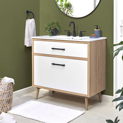 Maverick Bathroom Vanity Basin Included by Modway