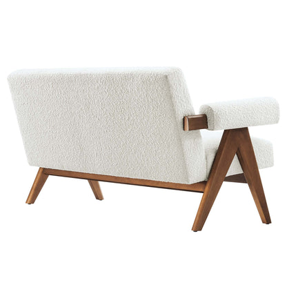 Lyra Boucle Fabric Loveseat by Modway