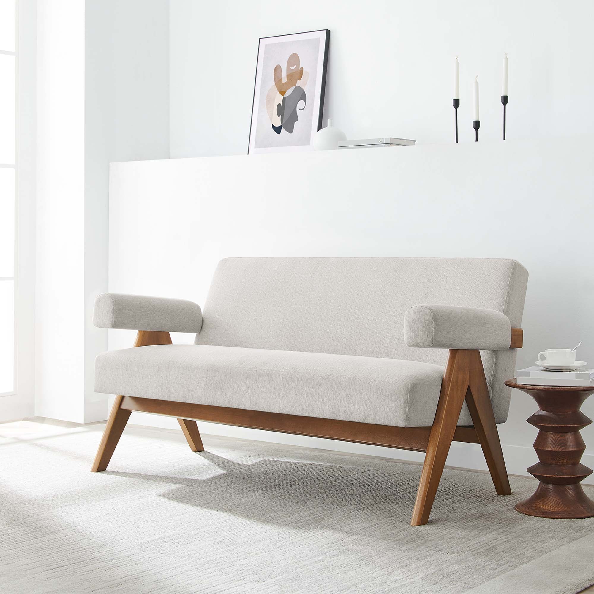 Lyra Fabric Loveseat by Modway