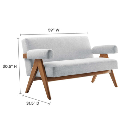 Lyra Fabric Loveseat by Modway