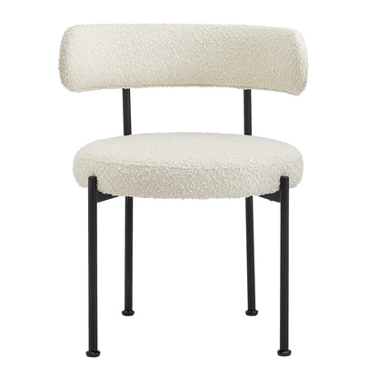 Albie Boucle Fabric Dining Chairs - Set of 2 by Modway