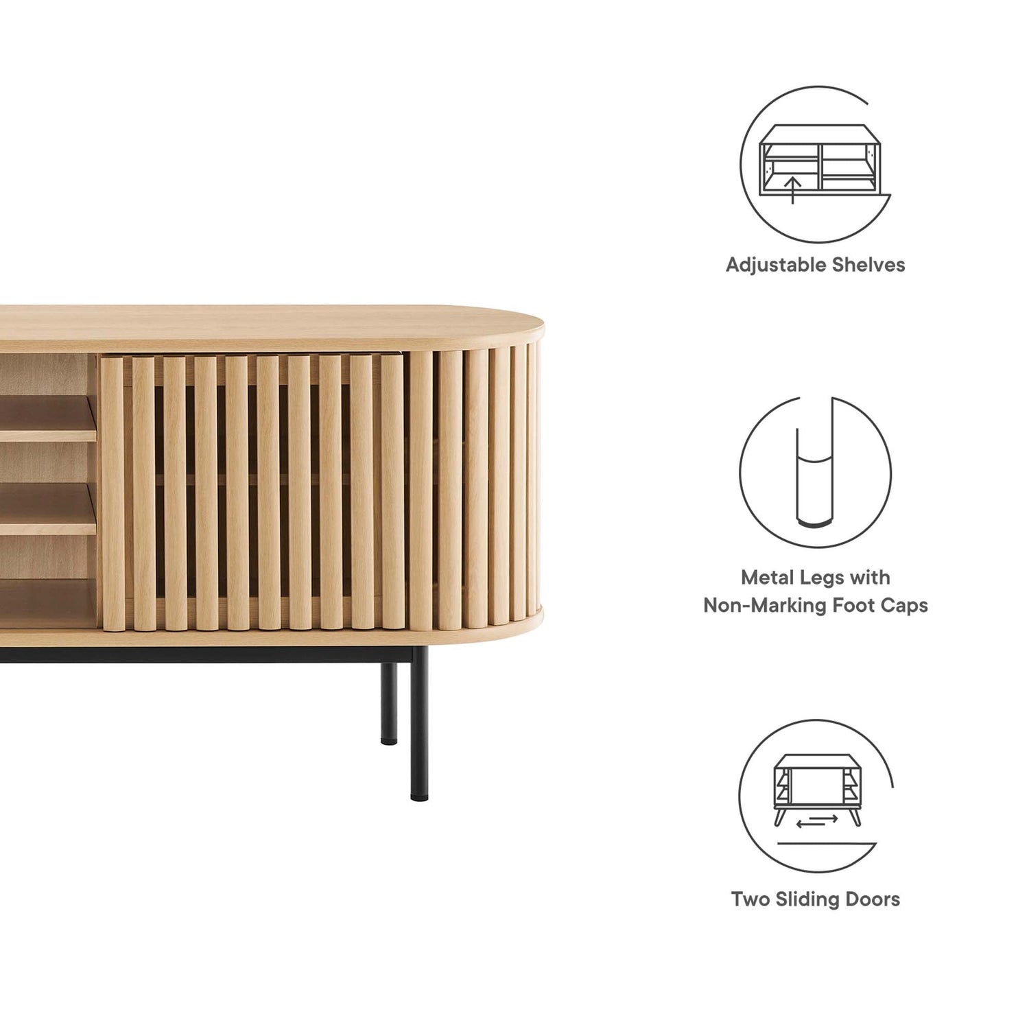 Fortitude 71&quot; TV Stand by Modway