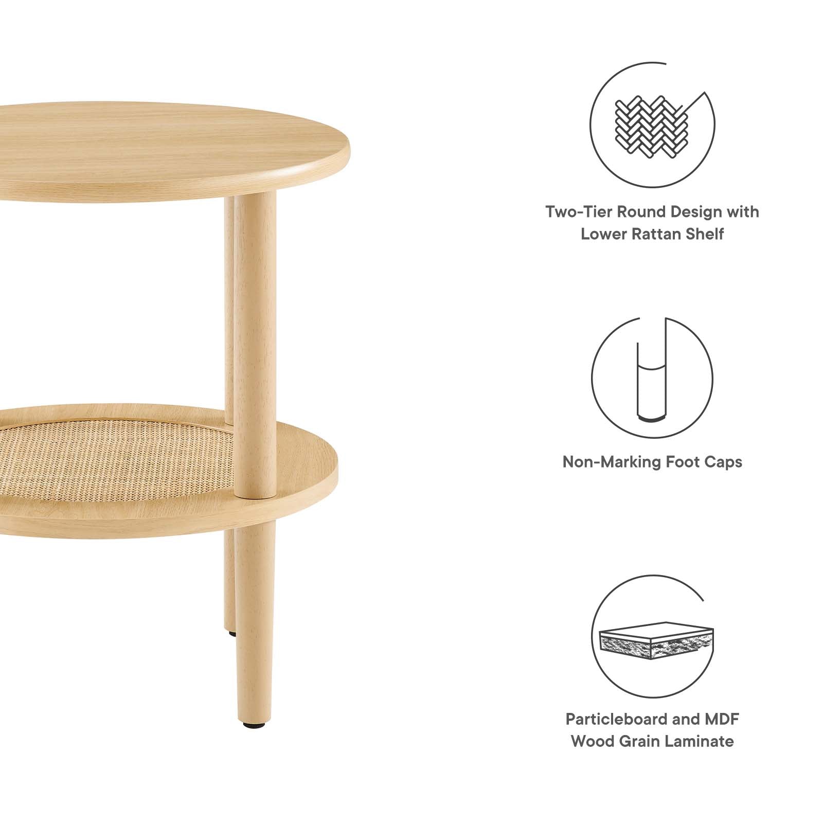 Torus Round Side Table By HouseBean