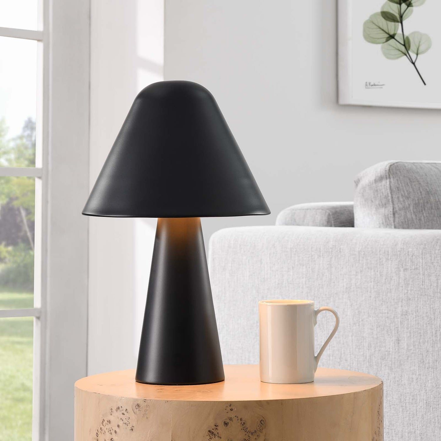 Jovial Metal Mushroom Table Lamp by Modway