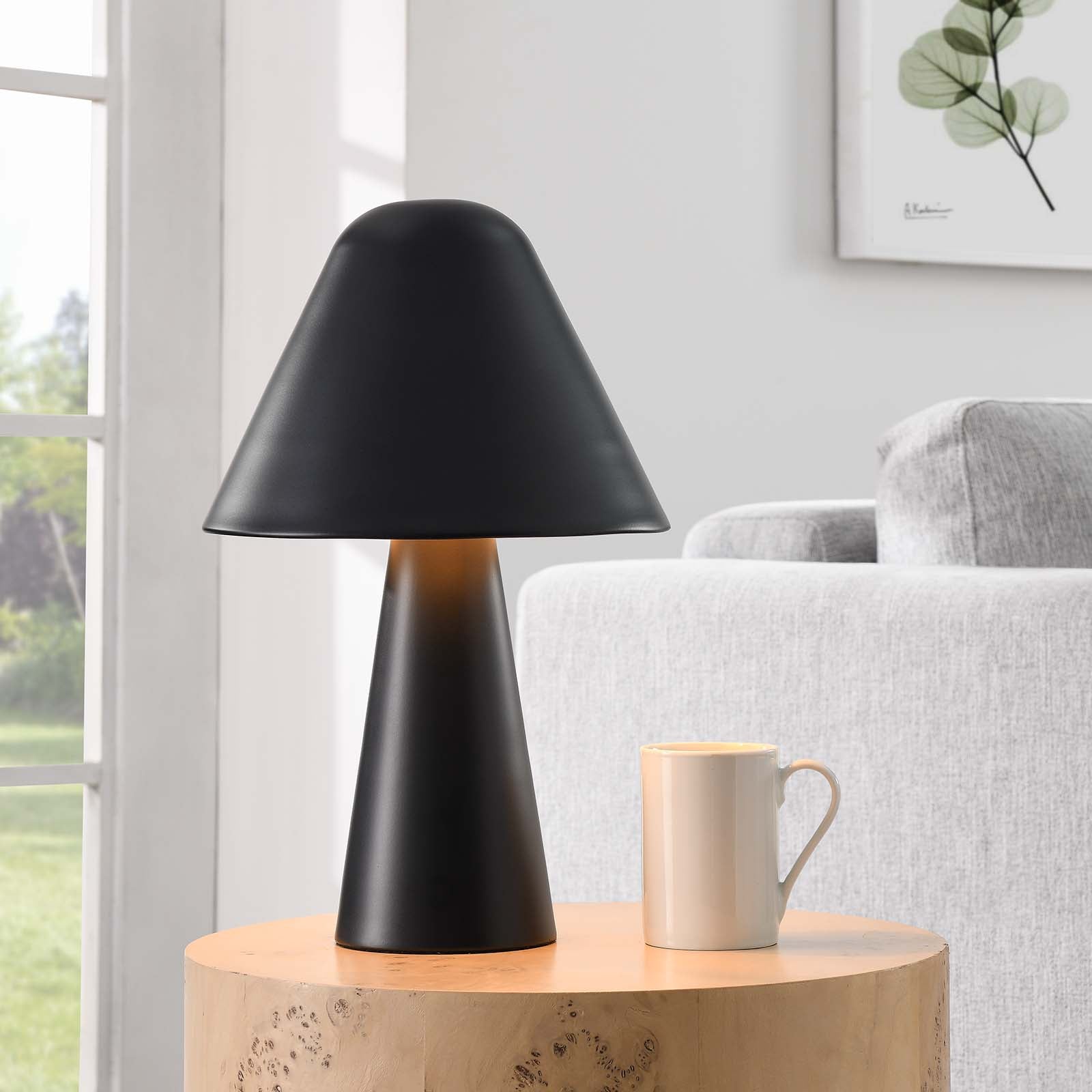 Jovial Metal Mushroom Table Lamp by Modway