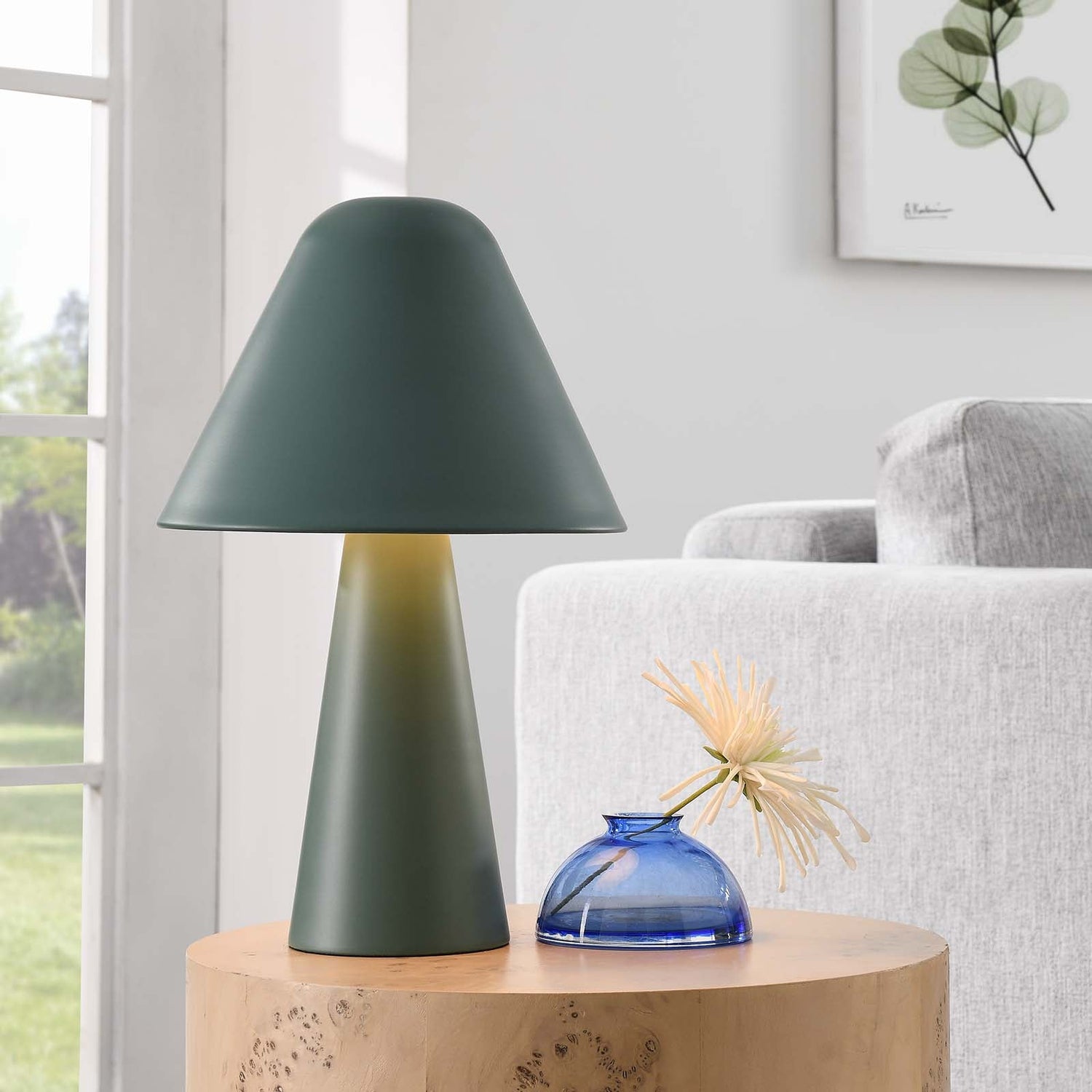 Jovial Metal Mushroom Table Lamp by Modway