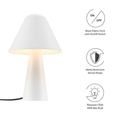 Jovial Metal Mushroom Table Lamp By HouseBean