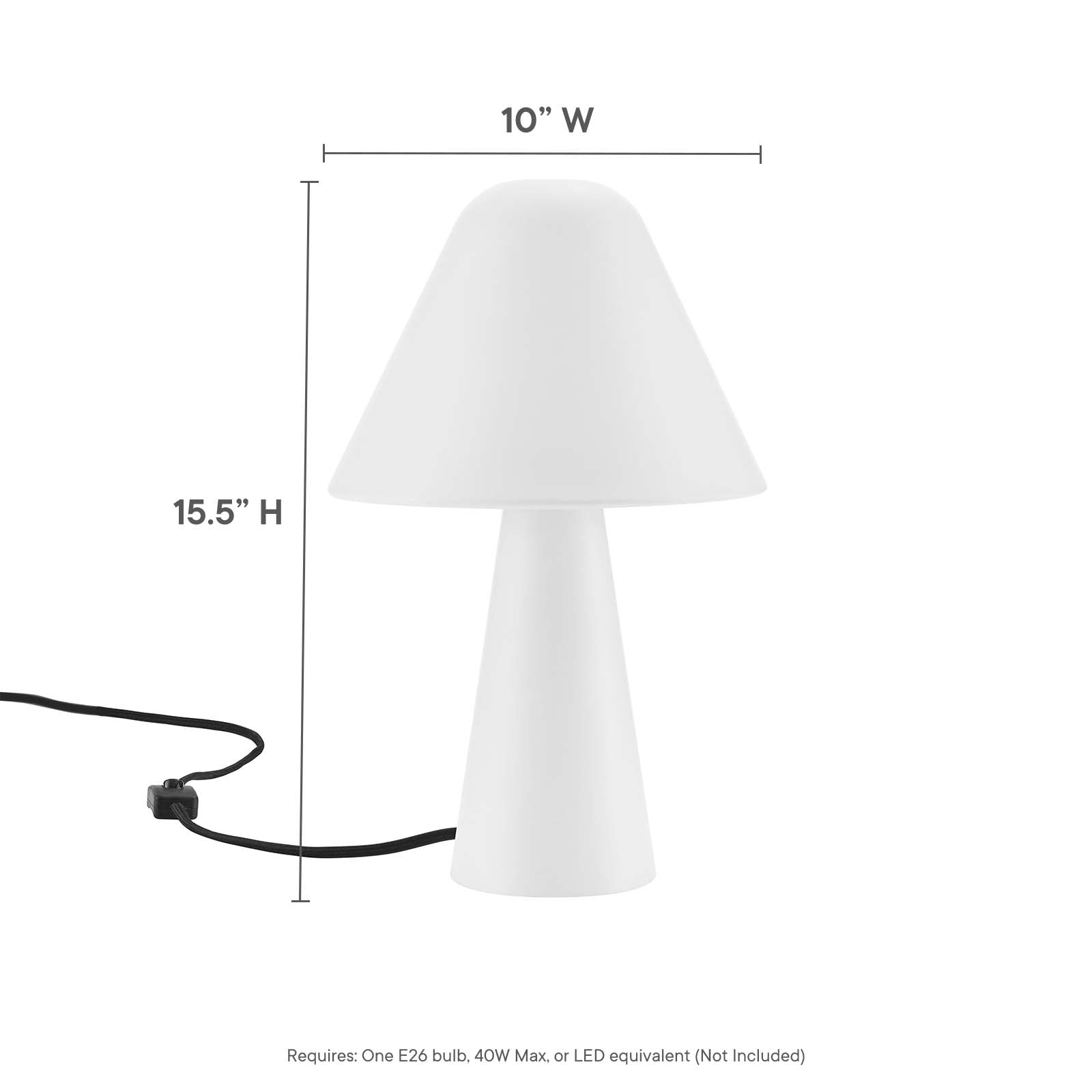 Jovial Metal Mushroom Table Lamp By HouseBean