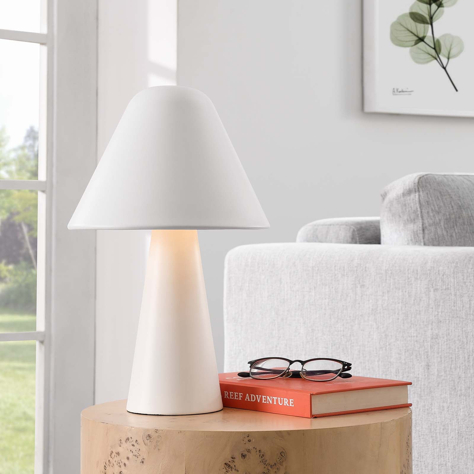 Jovial Metal Mushroom Table Lamp by Modway