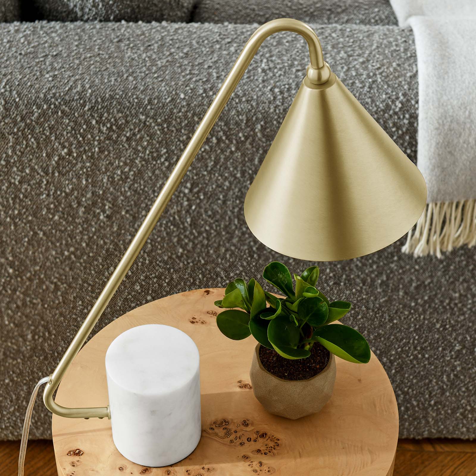 Ayla Marble Base Table Lamp By HouseBean