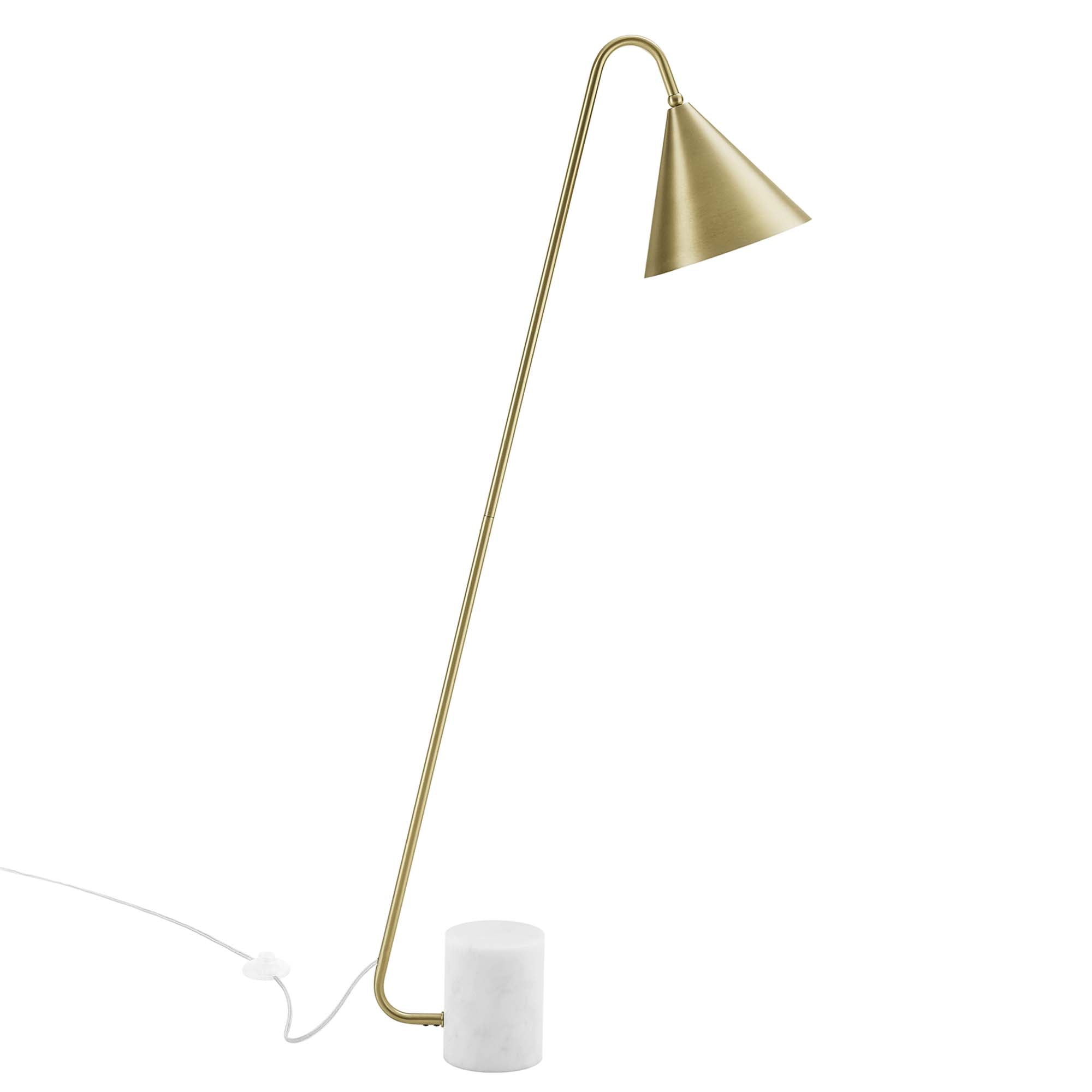 Ayla Marble Base Floor Lamp by Modway