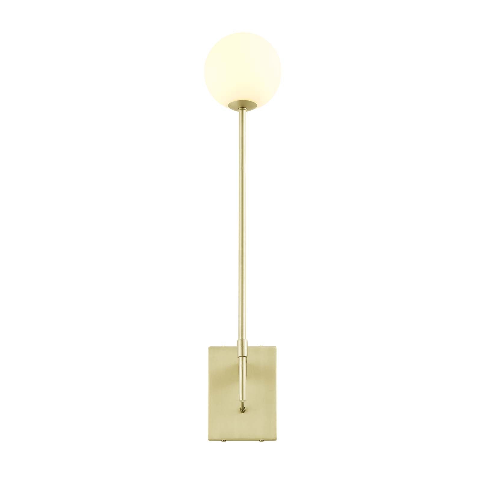 Riva White Globe Wall Sconce By HouseBean