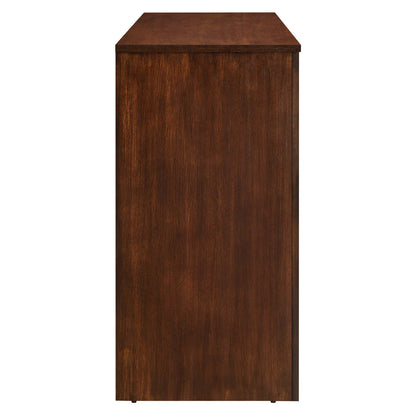 Appia Wood Grain 4-Door Sideboard Storage Cabinet By HouseBean