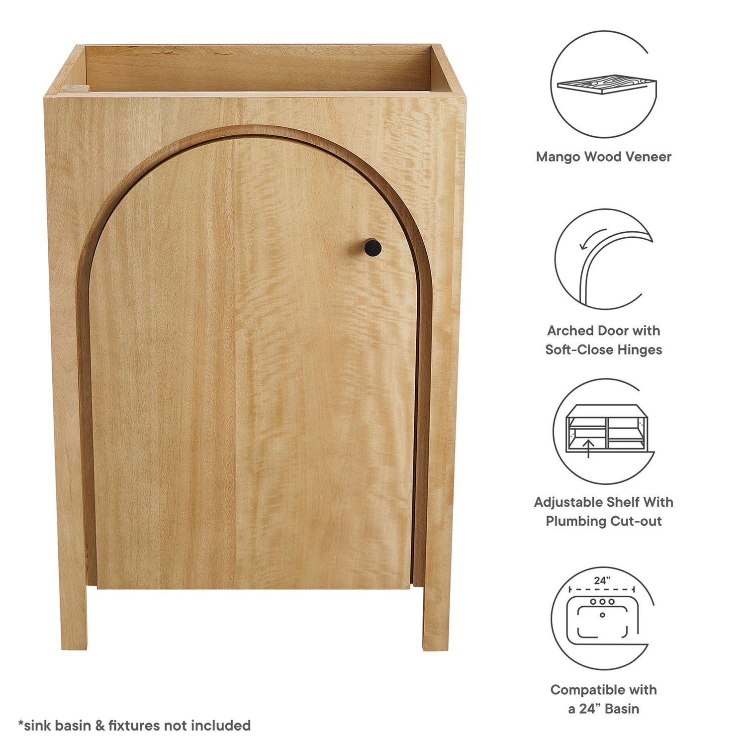 Appia Bathroom Cabinet Basin Not Included by Modway