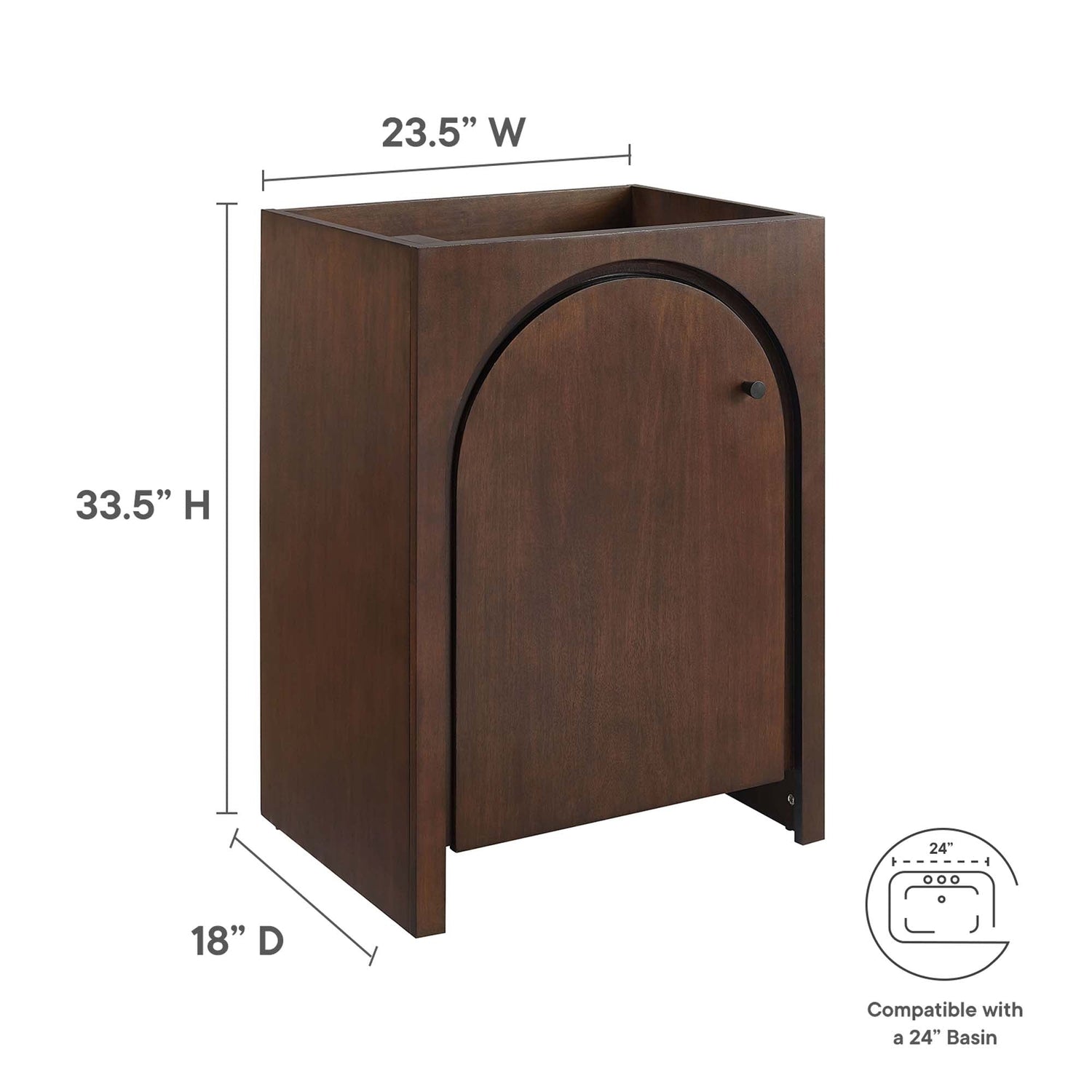 Appia Bathroom Cabinet Basin Not Included by Modway